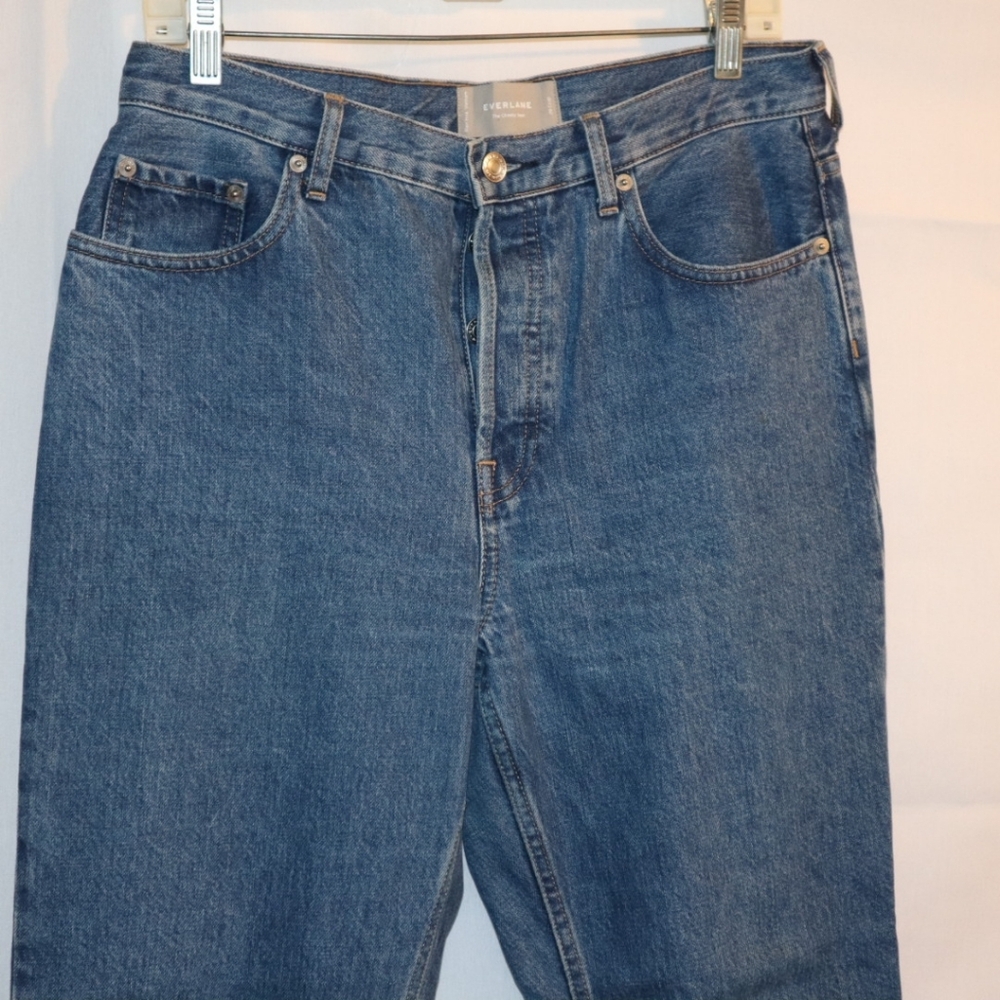 Everlane The Original Cheeky Jeans Cropped Size 29 X 27 Vintage Wash - Picture 7 of 10